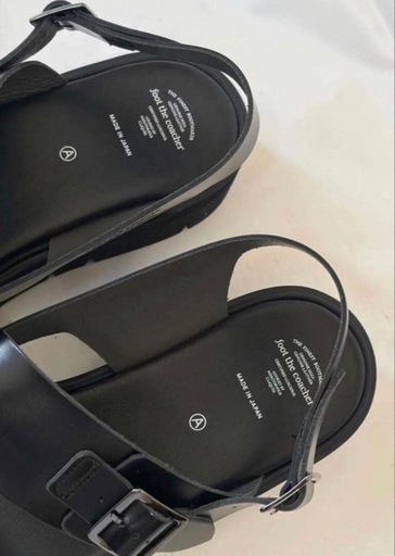 4月19日までお取引の方1000円オフ‼︎新品 FOOT THE COACHER レザーサンダル 定価3.5万円 靴 25