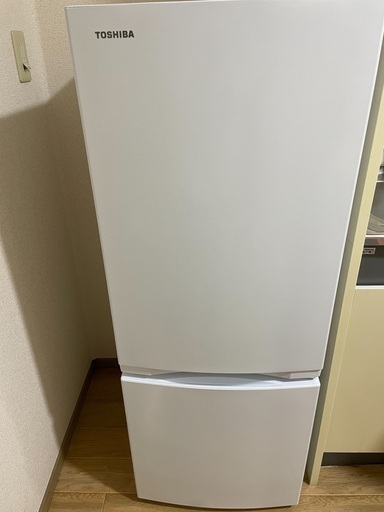 使用1年】東芝 冷蔵庫 153L GR-W15BS(W) 2024年製（ホワイト） (豆虎 