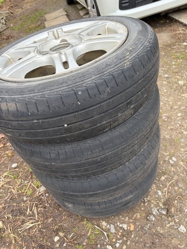 夏タイヤ 155/65R14 4本セット ホイール付き HANKOOK