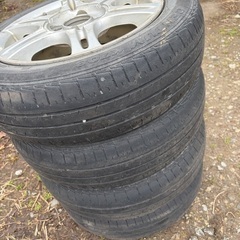 夏タイヤ 155/65R14 4本セット ホイール付き HANKOOK の画像