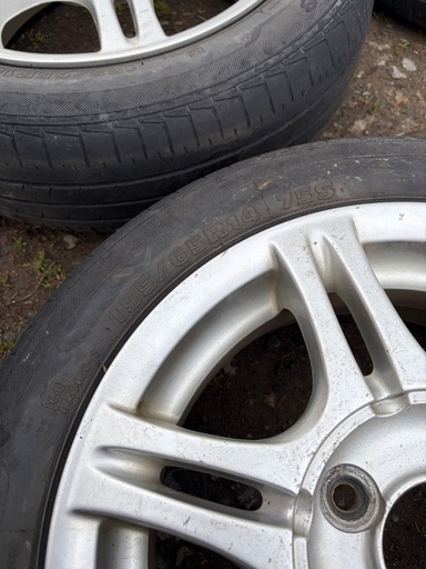 夏タイヤ 155/65R14 4本セット ホイール付き HANKOOK