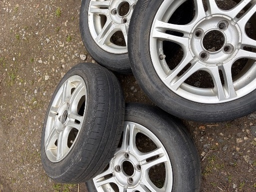 夏タイヤ 155/65R14 4本セット ホイール付き HANKOOK