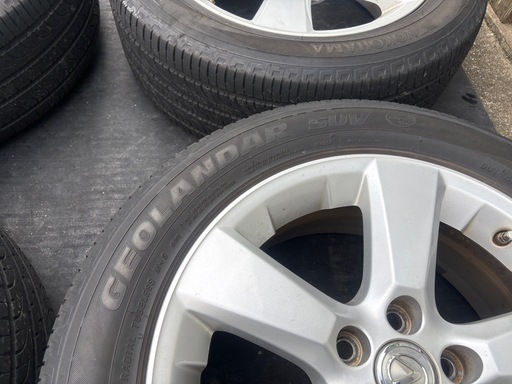 希少　USレクサス　rx 30系　純正 ホイール　18インチ 7J +35 114.3 5穴　ハリアー　US仕様　レクサスセンターキャップ