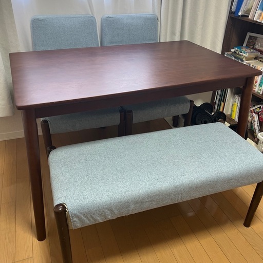 【美品】値下げ中！ダイニングテーブル、長椅子×1椅子×2