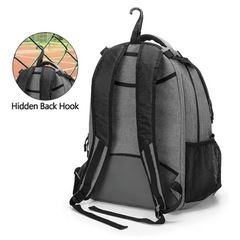 テニスバッグ バックパック 2本収納 脱臭シューズ室 ピクルスボール兼用の画像