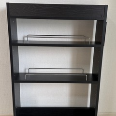 スリムラック 幅14cm IRIS PLAZA すき間収納 キャスター付き の画像