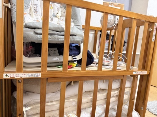 木製 ベビーベッド（美品）