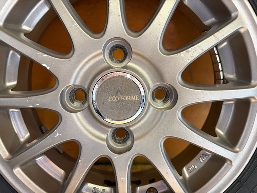軽自動車　アルミホイール　ブリヂストン　145/80R13   2025年製　バリ溝　ノーマルタイヤ　即使用可能