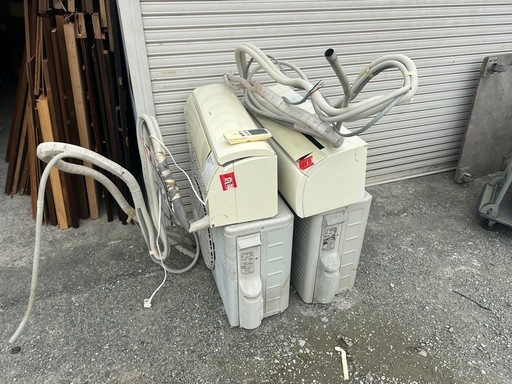 ルームエアコン　4/12取り外し　正常運転確認　ポンプダウン済
　　
