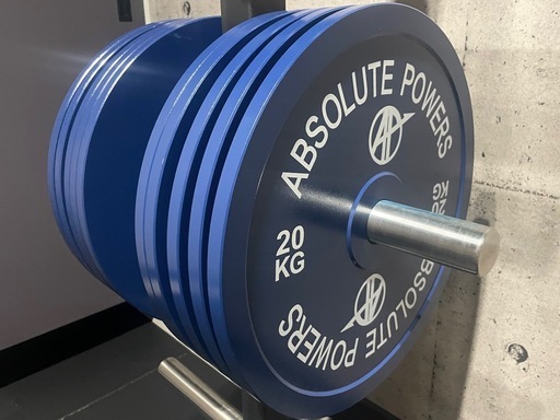 【ABSOLUTE POWERS パワーリフティングプレート 20kg　8枚セット】
