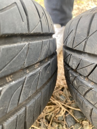 バリ山夏タイヤ、ホイールセット165/55R14  2024年　　ホンダ N-VAN ゼスト ライフ N-BOX  バモス　アクティ　