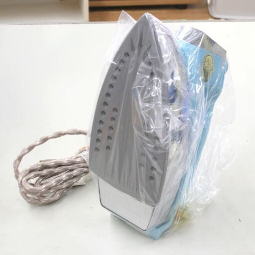 未使用保管品 昭和レトロ ナショナル スチームアイロン NI-6000 水色 インテリア コレクション 舞台装置などに 松下電器 札幌市 清田区 平岡