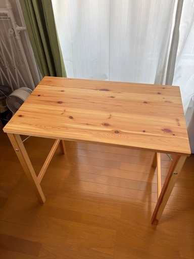 無印良品　パイン材テーブル・折りたたみ式