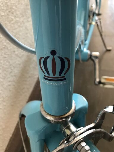 【北見市発】CHOU A LACREME jr自転車 H7F00869 変速なし 18インチ 水色(E4159nG)