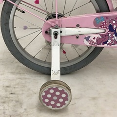 ミニーマウス子供用自転車　18インチの画像