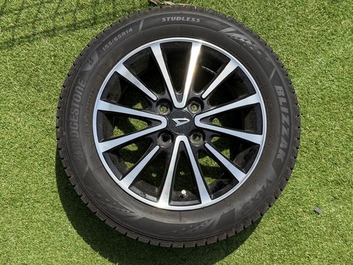 ダイハツ 純正オプション14インチホイール/ブリヂストンVRX3　155/65R14
