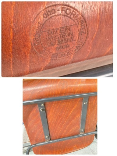 L13②★Casala★Pagholzチェア パグボルツ PAGWOOD ヴィンテージ 西ドイツ製造 イス インダストリアル