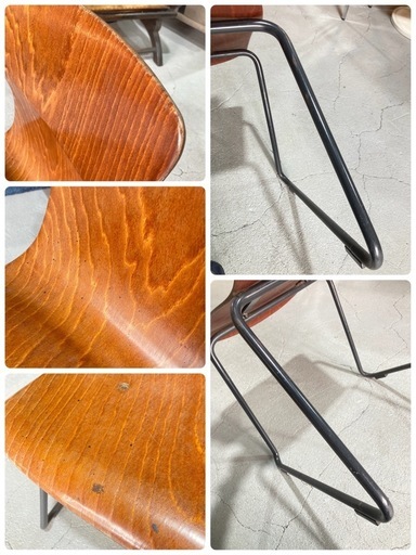 L13②★Casala★Pagholzチェア パグボルツ PAGWOOD ヴィンテージ 西ドイツ製造 イス インダストリアル