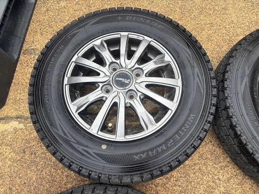145R12 6P.R.LT 2022バリ山 ウィンターマックス アルミ付 4本