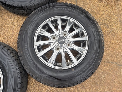 145R12 6P.R.LT 2022バリ山 ウィンターマックス アルミ付 4本