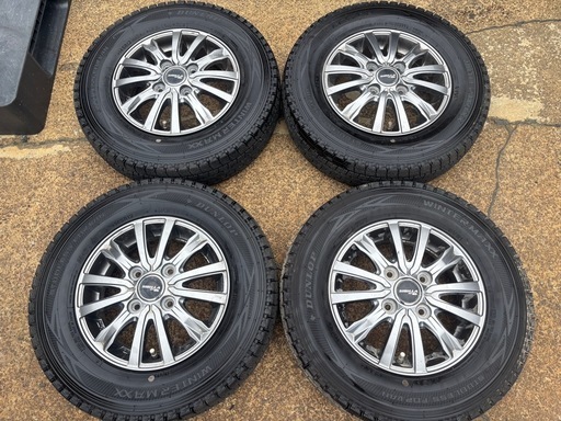 145R12 6P.R.LT 2022バリ山 ウィンターマックス アルミ付 4本