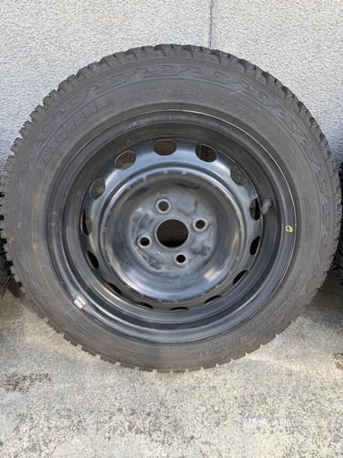 ヨコハマ ジオランダー 165/65R14 2025年製 バリ溝 鉄チン4本