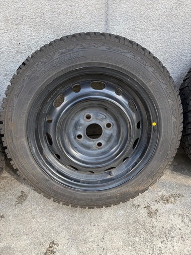 ヨコハマ ジオランダー 165/65R14 2025年製 バリ溝 鉄チン4本