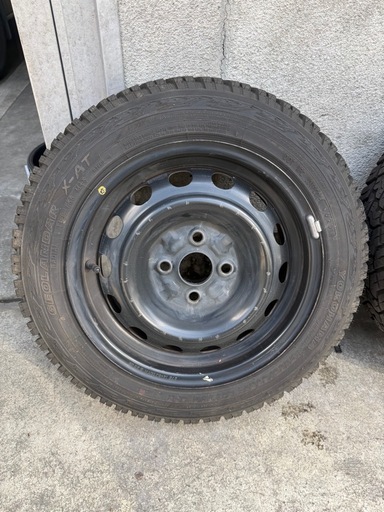 ヨコハマ ジオランダー 165/65R14 2025年製 バリ溝 鉄チン4本