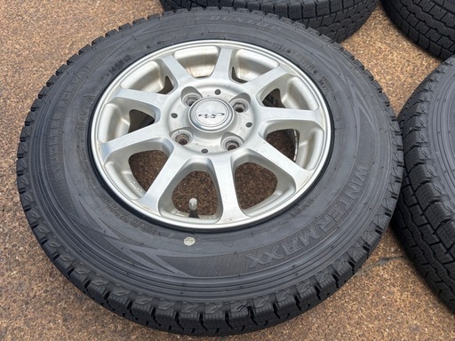 145R12 6P.R.LT 2021 バリ山 ウィンターマックス アルミ付4本