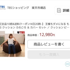 【お譲り先決定】
ビーズクッション2個セット の画像