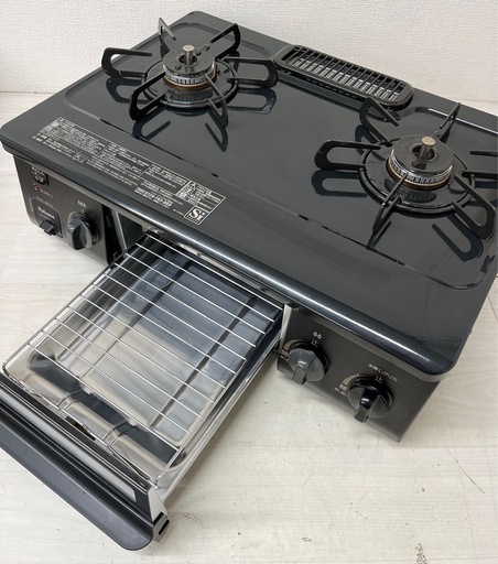 【現状品】Paloma パロマ ガスコンロ LPガス専用 IC-S37K-2L 2022年製 ガステーブル 調理器具