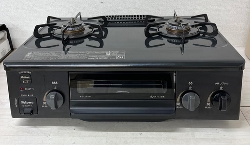 【現状品】Paloma パロマ ガスコンロ LPガス専用 IC-S37K-2L 2022年製 ガステーブル 調理器具