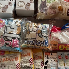 ♡はむちゃんハムスター寝床ベッドチップ床綿＆トイレ砂セット♡の画像