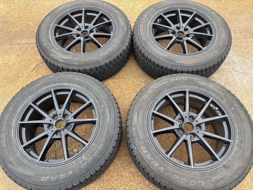 235/65R18 8部山 GOOD YEAR ICENAVI SUV アルミ付
