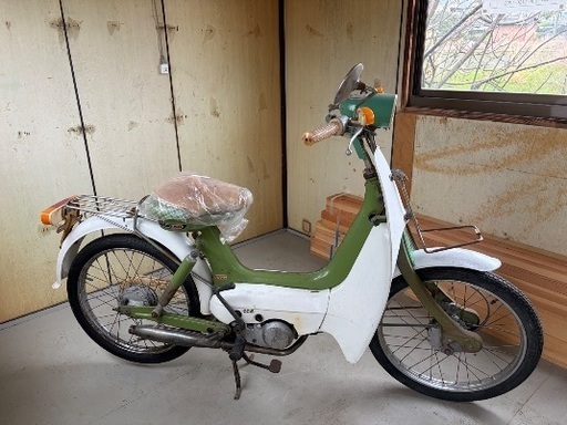 スズキ M50 ホワイト グリーン 50cc バイク