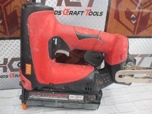 MAX マックス TJ-35P1 ピンネイラ 中古品 バッテリ14.4V 3.0Ah 4.0Ah計二個 ※充電器無 【ハンズクラフト宜野湾店】
