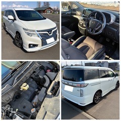 【車税コミ総額55万円お早めに】車検長期R9.9まで 本州車 日産 エルグランド 52 ハイウェイスター 4WD  7人乗り ハーフレザーシート ミニバンの画像