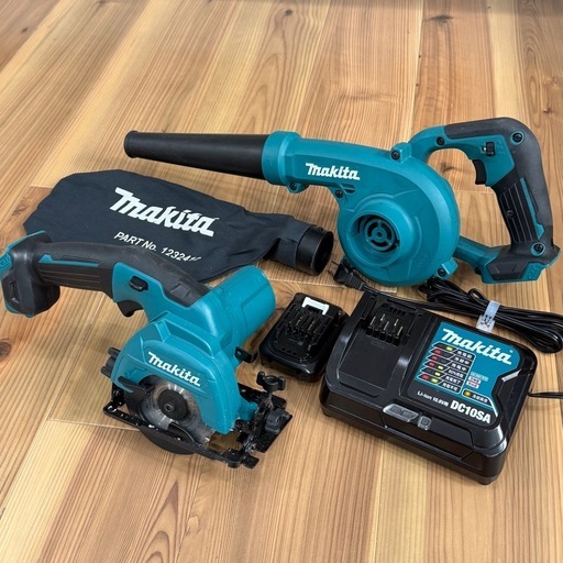 マキタ 10.8V 丸ノコとブロワーのセット（バッテリー、充電器付）