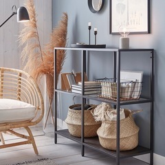 IKEA イケア　VITTSJÖ ヴィットショー シェルフユニット ガラスの画像
