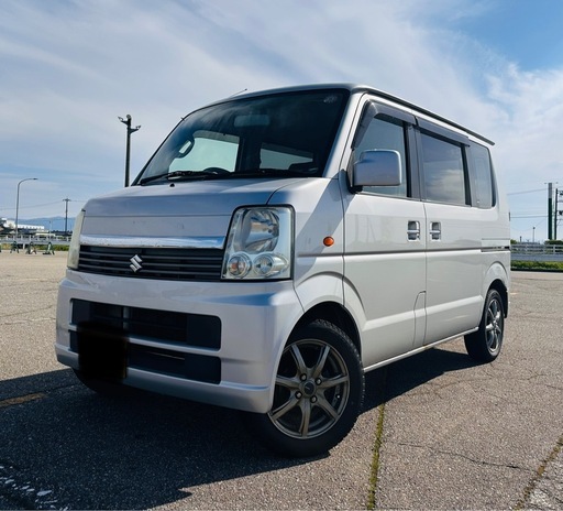 スズキエブリィワゴンJPターボ [ 車検9年8月/ フルタイム4WD/スペア 
