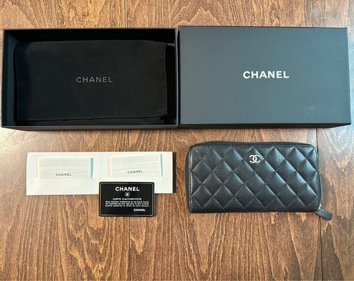 CHANEL キルティング長財布
