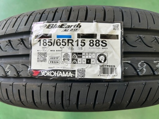 新品‼️タイヤ?　185/65R15 ヨコハマ 
ブルーアース AE-01F 2026年製 ?