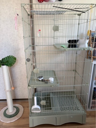 猫用ケージセット【猫用品まとめてお譲りします】使用1か月 美品