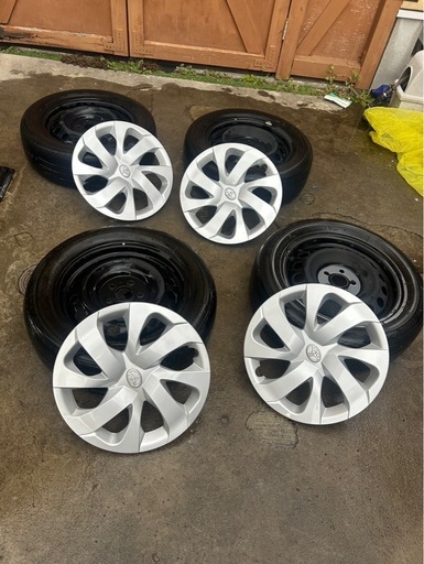 15インチ スチールホイールとカバーセット185/60r15