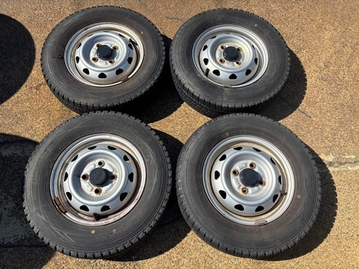 145R12 6P.R.LT ウィンターマックス 鉄ホイール 4本