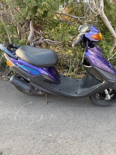 YAMAHAスーパージョグZR 2スト　原付　ムラサキ！_2