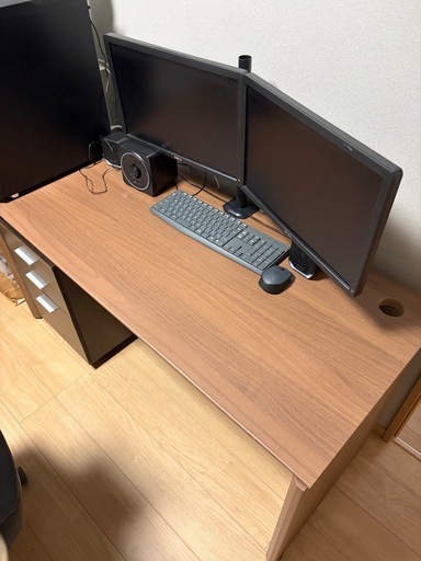 パソコン2画面支柱付き (ちえぞう) 別府のデスクトップパソコンの中古 