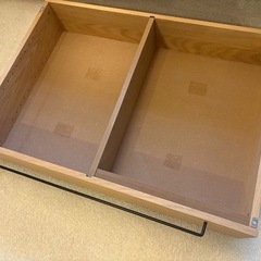 無印　ベッド下収納  オーク材の画像