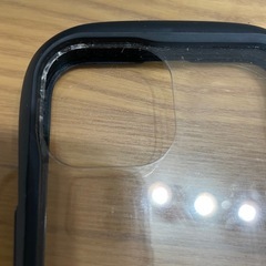 アイフェイス　iFACE Hamee iPhone14 ブラック ガラスケースの画像