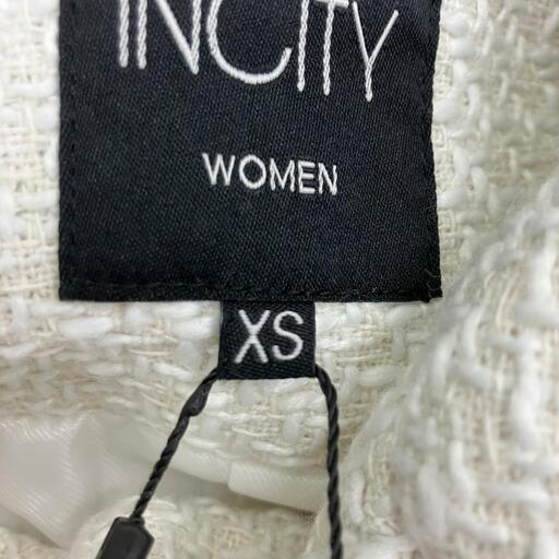186001 INCITY ツイードジャケット XS レディース [0000000007912]